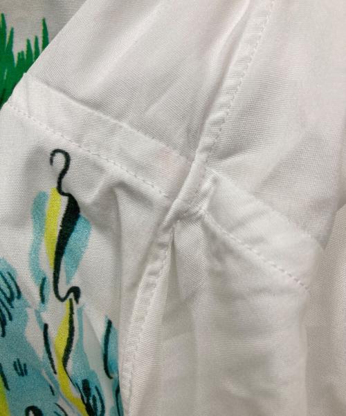 COMME des GARCONS SHIRT（コムデギャルソンシャツ）COMME des GARCONS SHIRT (コムデギャルソンシャツ) プリント シャツ ホワイト サイズ:Sの古着・服飾アイテム