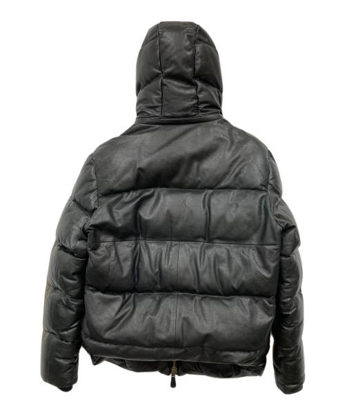 AVIREX（アヴィレックス）AVIREX (アヴィレックス) レザーダウンジャケット ブラック サイズ:2XLの古着・服飾アイテム