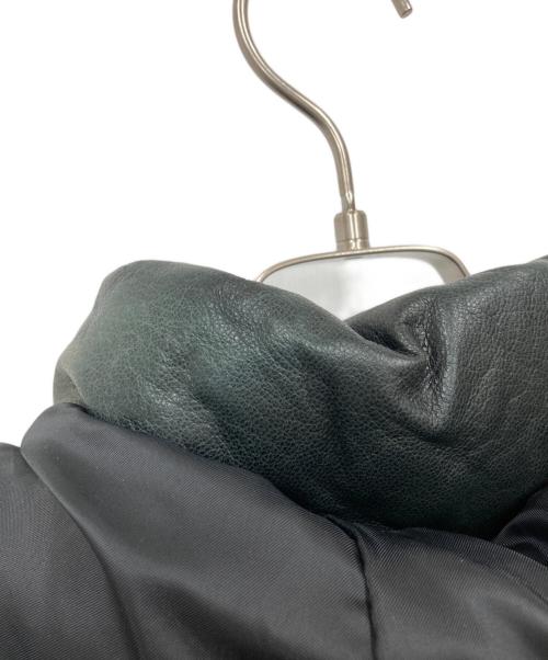AVIREX（アヴィレックス）AVIREX (アヴィレックス) レザーダウンジャケット ブラック サイズ:2XLの古着・服飾アイテム