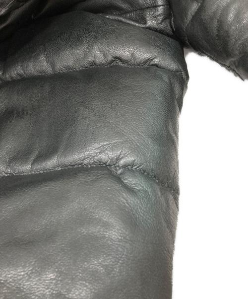 AVIREX（アヴィレックス）AVIREX (アヴィレックス) レザーダウンジャケット ブラック サイズ:2XLの古着・服飾アイテム