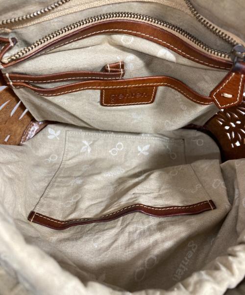 genten（ゲンテン）genten (ゲンテン) トートバッグ ブラウンの古着・服飾アイテム
