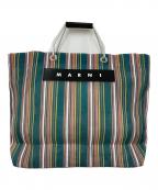 MARNIマルニ）の古着「フラワーカフェトートバッグ」｜グリーン