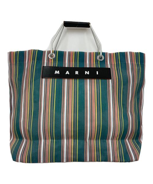 MARNI（マルニ）MARNI (マルニ) フラワーカフェトートバッグ グリーンの古着・服飾アイテム