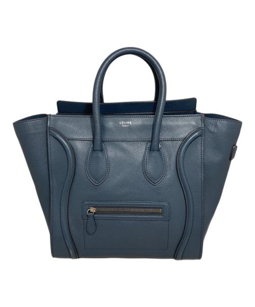 CELINE（セリーヌ）CELINE (セリーヌ) ラゲージマイクロショッパー ネイビーの古着・服飾アイテム