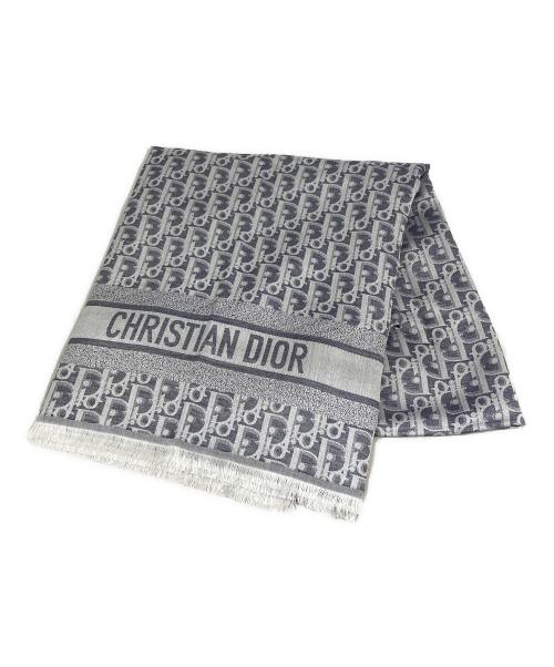 Christian Dior（クリスチャン ディオール）Christian Dior (クリスチャン ディオール) ショール ネイビーの古着・服飾アイテム