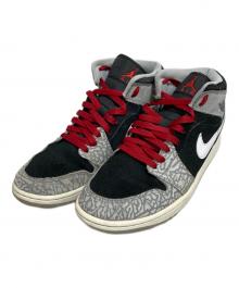 NIKE（ナイキ）の古着「Air Jordan 1 Mid "Elephant Toe/Safari"」｜グレー×レッド