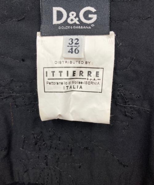 DOLCE & GABBANA（ドルチェ＆ガッバーナ）DOLCE & GABBANA (ドルチェ＆ガッバーナ) 刺繍シャツ ブラック サイズ:32/46の古着・服飾アイテム