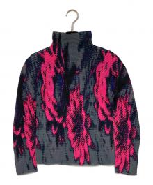 me ISSEY MIYAKE（ミーイッセイ ミヤケ）の古着「プリーツカットソー」｜パープル
