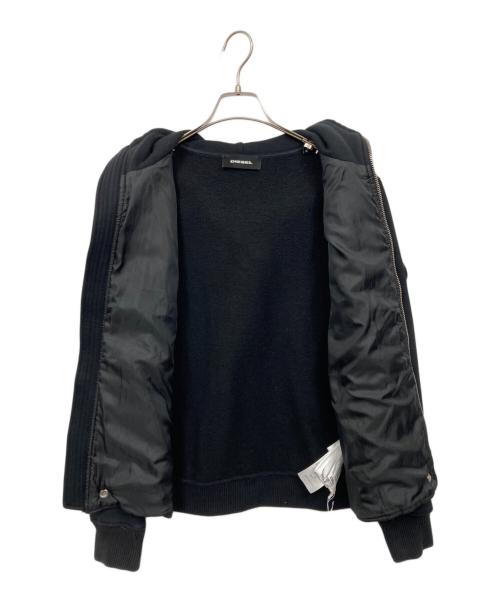 DIESEL（ディーゼル）DIESEL (ディーゼル) 中綿切替ジャケット ブラック サイズ:Sの古着・服飾アイテム