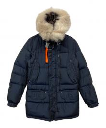 PARAJUMPERS（パラジャンパーズ）の古着「ファーダウンジャケット」｜ネイビー