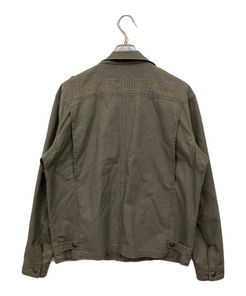 HARLEY-DAVIDSON（ハーレーダビッドソン）HARLEY-DAVIDSON (ハーレーダビッドソン) ジャケット カーキ サイズ:Lの古着・服飾アイテム