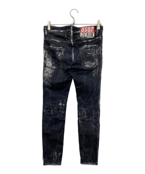 DSQUARED2（ディースクエアード）DSQUARED2 (ディースクエアード) デニムパンツ ブラック サイズ:42の古着・服飾アイテム