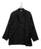 Yohji Yamamoto pour hommeヨウジヤマモト プールオム）の古着「ロングシャツジャケット」｜ブラック