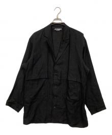 Yohji Yamamoto pour homme（ヨウジヤマモト プールオム）の古着「ロングシャツジャケット」｜ブラック
