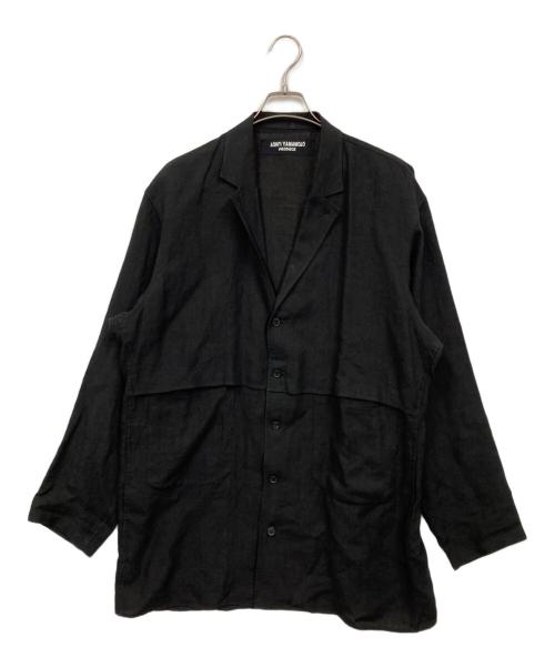 Yohji Yamamoto pour homme（ヨウジヤマモト プールオム）Yohji Yamamoto pour homme (ヨウジヤマモト プールオム) ロングシャツジャケット ブラック サイズ:1の古着・服飾アイテム