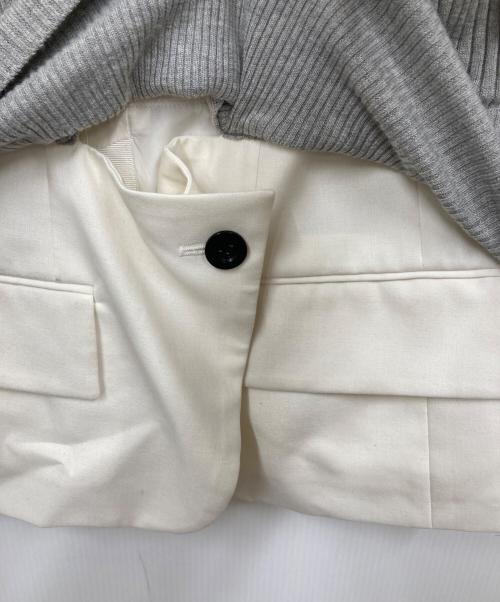 sacai（サカイ）sacai (サカイ) レイヤードニット グレー サイズ:1の古着・服飾アイテム