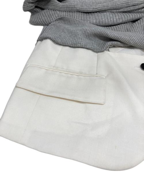 sacai（サカイ）sacai (サカイ) レイヤードニット グレー サイズ:1の古着・服飾アイテム