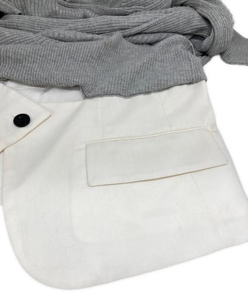 sacai（サカイ）sacai (サカイ) レイヤードニット グレー サイズ:1の古着・服飾アイテム
