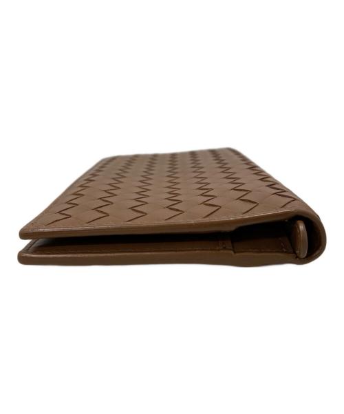 BOTTEGA VENETA（ボッテガベネタ）BOTTEGA VENETA (ボッテガベネタ) 2つ折り財布 ブラウンの古着・服飾アイテム