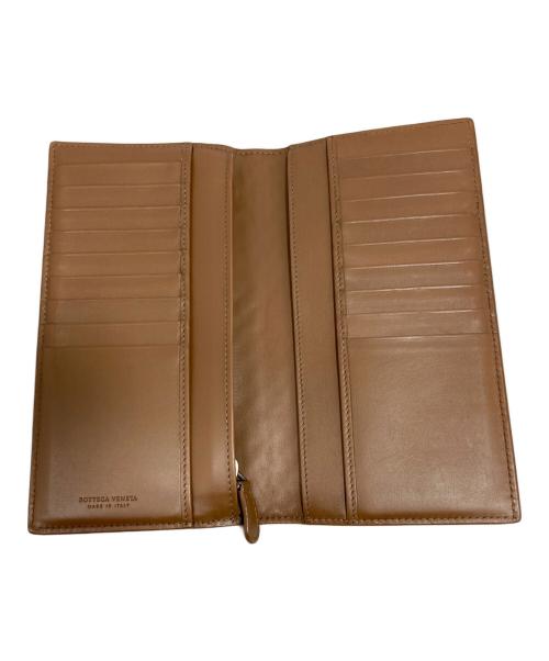 BOTTEGA VENETA（ボッテガベネタ）BOTTEGA VENETA (ボッテガベネタ) 2つ折り財布 ブラウンの古着・服飾アイテム