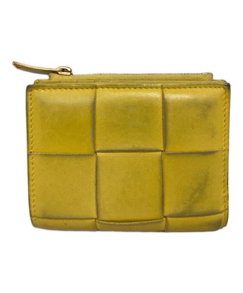 BOTTEGA VENETA（ボッテガベネタ）BOTTEGA VENETA (ボッテガベネタ) 2つ折り財布 ネイビーの古着・服飾アイテム