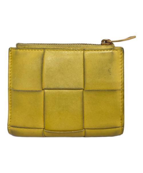 BOTTEGA VENETA（ボッテガベネタ）BOTTEGA VENETA (ボッテガベネタ) 2つ折り財布 ネイビーの古着・服飾アイテム