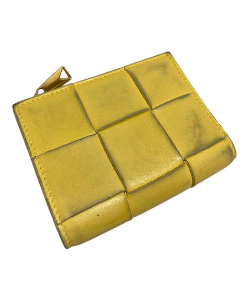 BOTTEGA VENETA（ボッテガベネタ）BOTTEGA VENETA (ボッテガベネタ) 2つ折り財布 ネイビーの古着・服飾アイテム