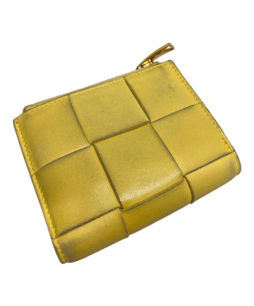 BOTTEGA VENETA（ボッテガベネタ）BOTTEGA VENETA (ボッテガベネタ) 2つ折り財布 ネイビーの古着・服飾アイテム