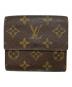 LOUIS VUITTON (ルイ ヴィトン) ポルトモネ・ビエ カルトクレディ ブラウン：13000円