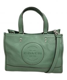COACH（コーチ）の古着「デンプシー キャリーオール ウィズ パッチ」｜グリーン