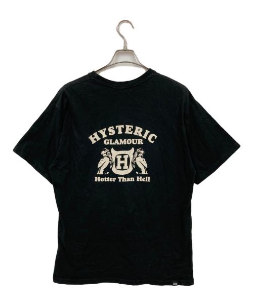 Hysteric Glamour（ヒステリックグラマー）Hysteric Glamour (ヒステリックグラマー) HOTTER THAN HELL Tシャツ ブラック サイズ:XLの古着・服飾アイテム