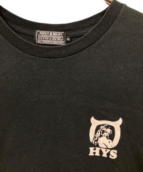 Hysteric Glamour（ヒステリックグラマー）Hysteric Glamour (ヒステリックグラマー) HOTTER THAN HELL Tシャツ ブラック サイズ:XLの古着・服飾アイテム