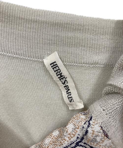 HERMES（エルメス）HERMES (エルメス) カシミヤシルクアンサンブルカーディガン グレー サイズ:LAの古着・服飾アイテム