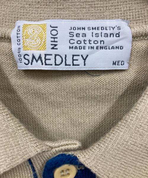JOHN SMEDLEY（ジョンスメドレー）JOHN SMEDLEY (ジョンスメドレー) ニットポロシャツ ブラウン サイズ:MEDの古着・服飾アイテム