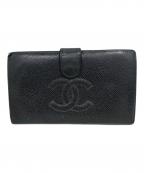 CHANELシャネル）の古着「財布」｜ブラック