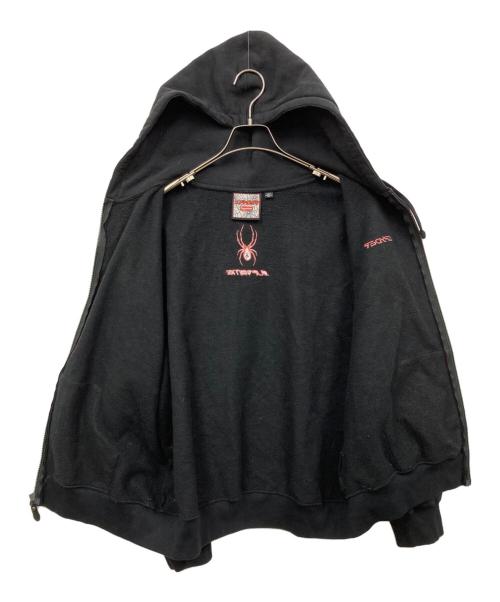 SUPREME（シュプリーム）SUPREME (シュプリーム) SPYDER (スパイダー) ジップパーカー ブラック サイズ:MEDIUMの古着・服飾アイテム