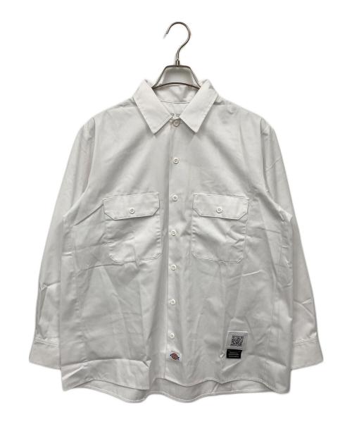 FUMITO GANRYU（フミトガンリュウ）FUMITO GANRYU (フミトガンリュウ) Dickies (ディッキーズ) プリーツ ワークシャツ ホワイト サイズ:2 未使用品の古着・服飾アイテム