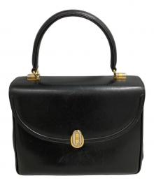 GUCCI（グッチ）の古着「レザーハンドバッグ」｜ブラック