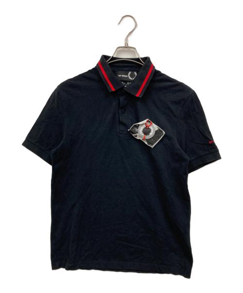 RAF SIMONS（ラフシモンズ）RAF SIMONS (ラフシモンズ) FRED PERRY (フレッドペリー) ポロシャツ ブラック サイズ:Mの古着・服飾アイテム