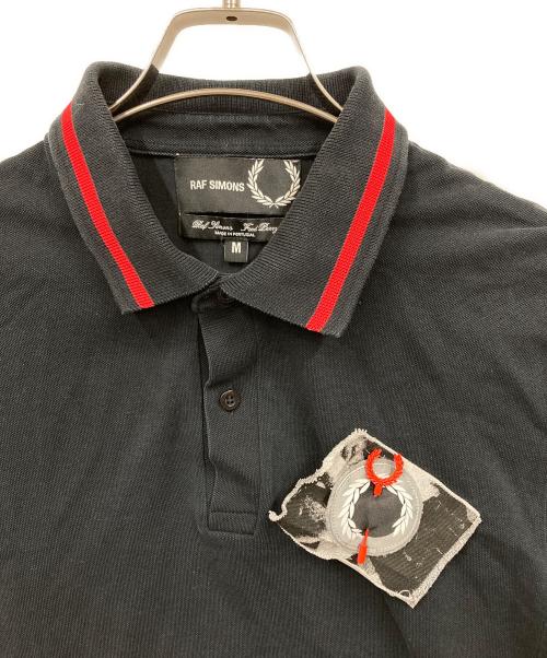 RAF SIMONS（ラフシモンズ）RAF SIMONS (ラフシモンズ) FRED PERRY (フレッドペリー) ポロシャツ ブラック サイズ:Mの古着・服飾アイテム