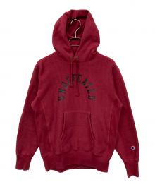 Champion×UNDEFEATED（チャンピオン×アンディフィーテッド）の古着「パーカー」｜レッド