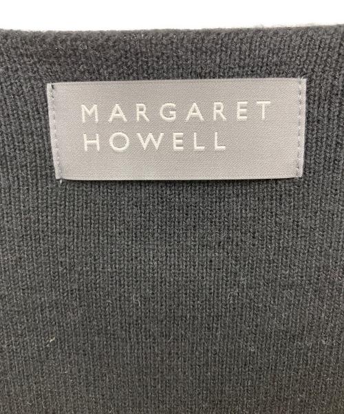 MARGARET HOWELL（マーガレットハウエル）MARGARET HOWELL (マーガレットハウエル) コットンカシミヤニットベスト ブラック サイズ:Ⅱの古着・服飾アイテム