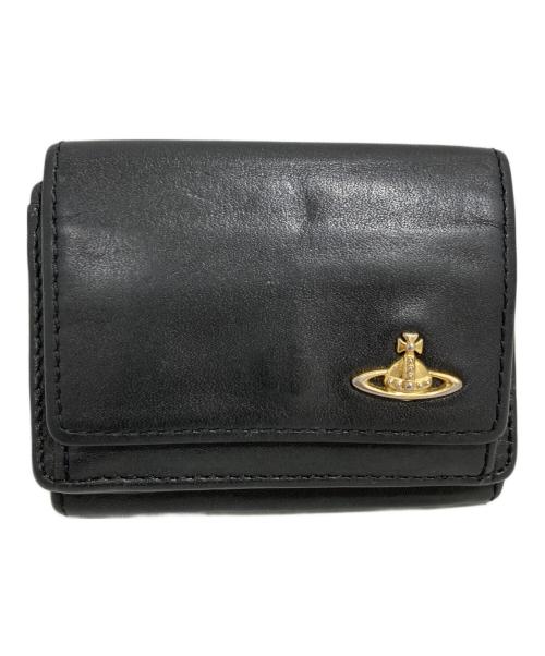 Vivienne Westwood（ヴィヴィアンウエストウッド）Vivienne Westwood (ヴィヴィアンウエストウッド) 3つ折り財布 ブラックの古着・服飾アイテム