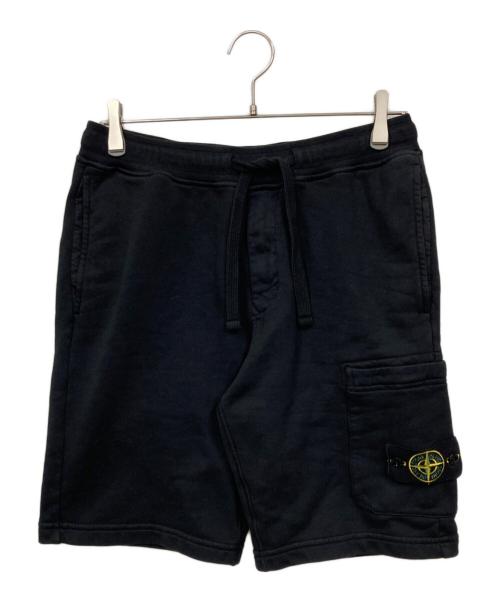 STONE ISLAND（ストーンアイランド）STONE ISLAND (ストーンアイランド) ハーフパンツ ブラック サイズ:S 未使用品の古着・服飾アイテム