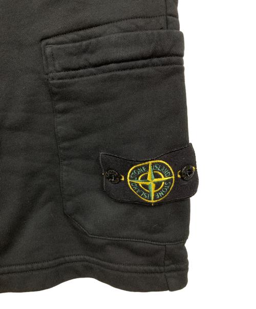 STONE ISLAND（ストーンアイランド）STONE ISLAND (ストーンアイランド) ハーフパンツ ブラック サイズ:S 未使用品の古着・服飾アイテム