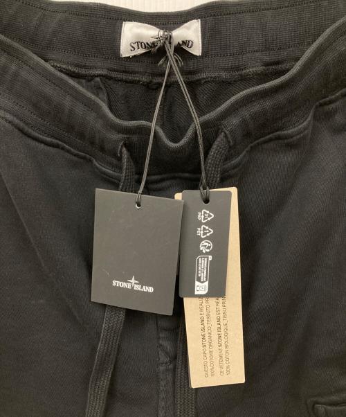 STONE ISLAND（ストーンアイランド）STONE ISLAND (ストーンアイランド) ハーフパンツ ブラック サイズ:S 未使用品の古着・服飾アイテム
