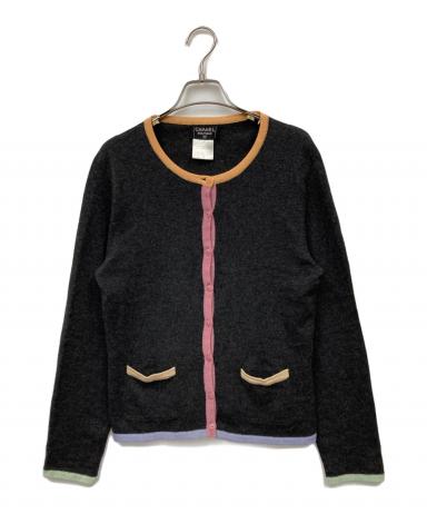 中古・古着通販】CHANEL (シャネル) カシミヤカーディガン グレー