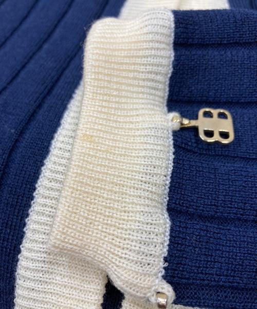 BALENCIAGA（バレンシアガ）BALENCIAGA (バレンシアガ) クロップドカーディガン ネイビー サイズ:Mの古着・服飾アイテム