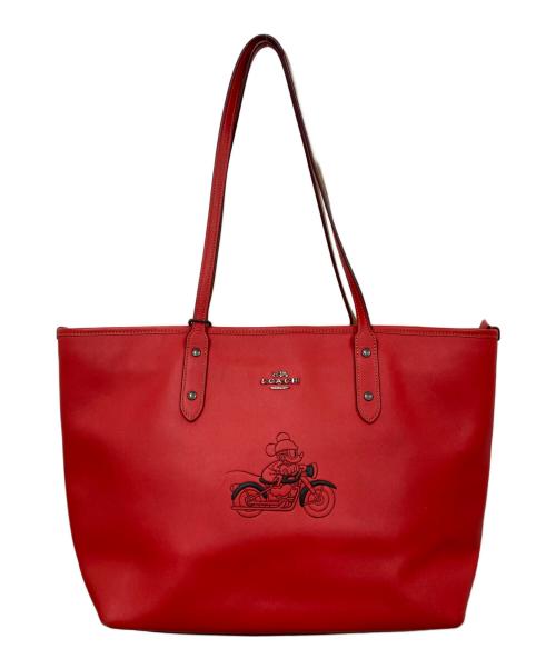 COACH（コーチ）COACH (コーチ) トートバッグ レッドの古着・服飾アイテム