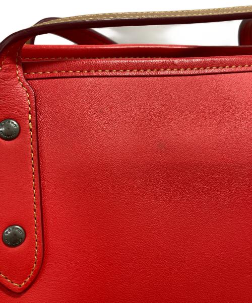 COACH（コーチ）COACH (コーチ) トートバッグ レッドの古着・服飾アイテム
